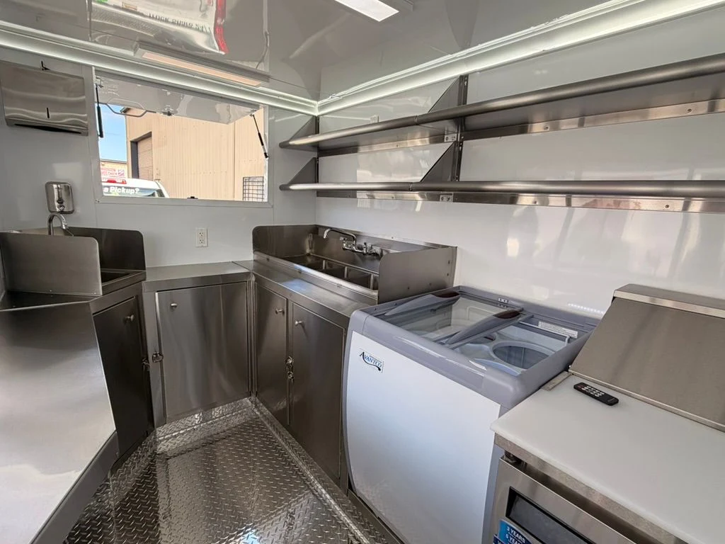 Ice cream and prep station interior