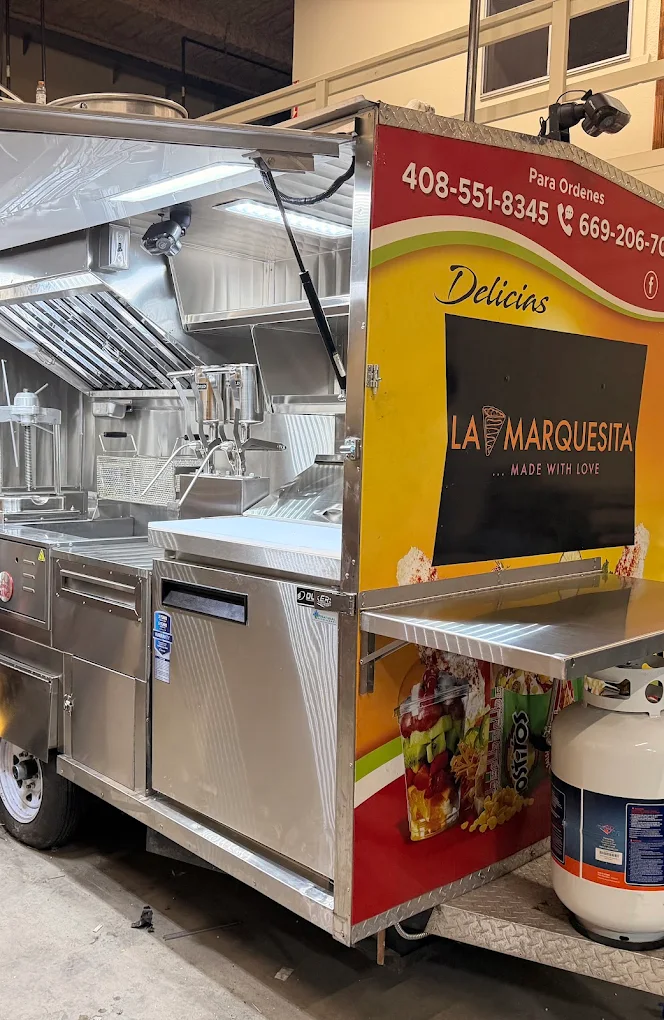 La Marquesita completed food cart with full wrap